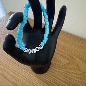 Dream Elastic Beaded Bracelet Blue
